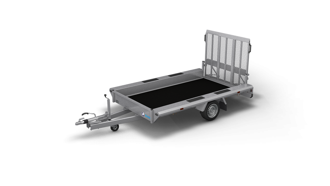  HAPERT transport aanhangwagen INDIGO LF-1 niet kantelbare machinetransporter 