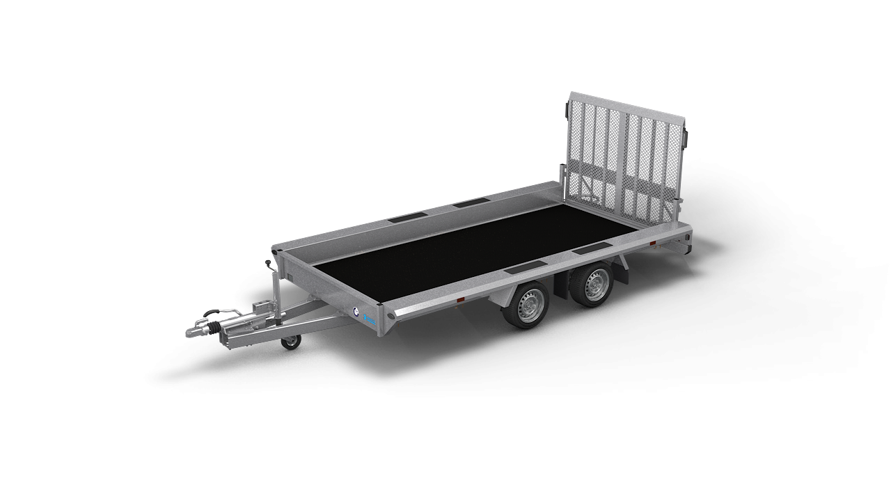  HAPERT transport aanhangwagen INDIGO LF-2 niet kantelbare machinetransporter 